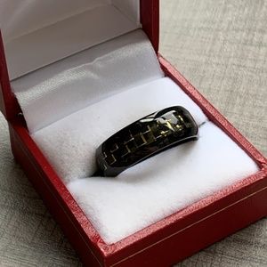 Stainless Steel #10 engagement/wedding rings